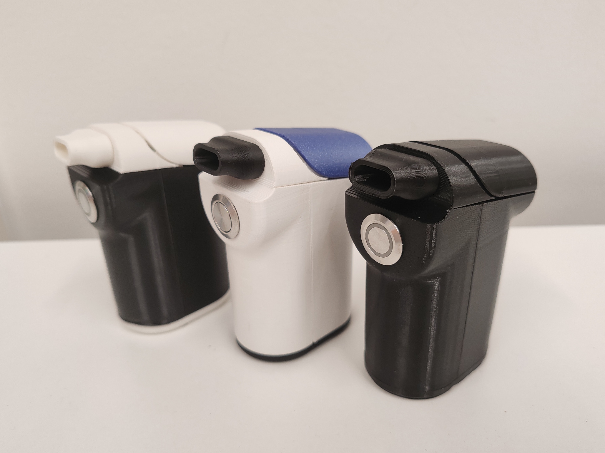 Three Breathome prototype iterations